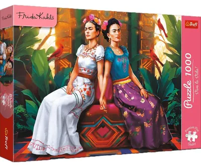 Zdjęcie produktu dla Trefl PUZZLE 1000 PremPlus FridaKahlo Dwa oblicza 12095