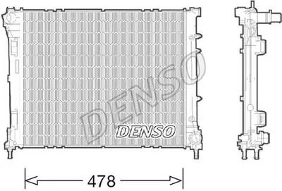 Produktbild von DENSO DRM09043 Kühler Wasserkühler Motorkühler für FIAT Panda Schrägheck (312, 319) Panda Van (312, 519)