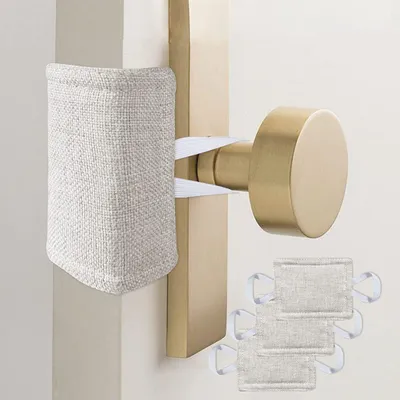 Produktbild von 3PCS-Türschalldämpfer verhindern, dass Verriegelung Anti-Kollision keine Geräusch-Elastizbänder Sound Isolierung Kleinkind Sicherheitstür Latch Abdeckung Wohnzimmerversorgung