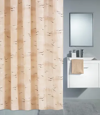 Produktbild von Kleine Wolke Duschvorhang Sky Mehrfarbig 180 cm x 200 cm Caramel beige
