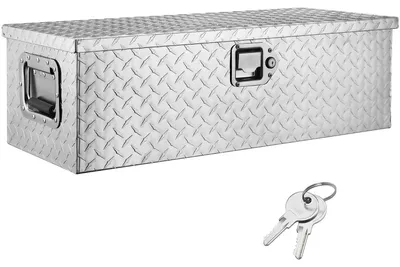 Imagen del producto de Caja de herramientas de aluminio - 39x13x10 cm - Metal ligero y duradero