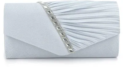 Produktbild von Kristallenschmuck-Schultertas für Damen, Satin, Clutch-Tasche, Hochzeit, Braut, Abendtasche