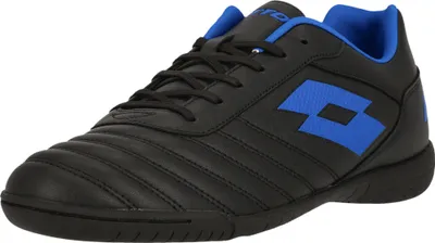 Produktbild von Lotto Hallenfußballschuh Milano 700 mit praktischer Gummisohle 2CA All Black/Pacific Blue 39