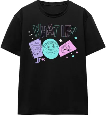 Immagine prodotto di IF - Maglietta "What If" per uomo/donna Unisex TV15759 (S) (Nero)