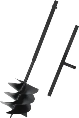 Obrázek produktu pro Zemní vrták s rukojetí 250 mm ocel černý