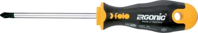 Produktbild von felo Schraubendreher Ergonic 401 Pozidriv, PZ1, PZ2, PZ3, - ergonomisch, Abrollschutz,  Germany Größe:2