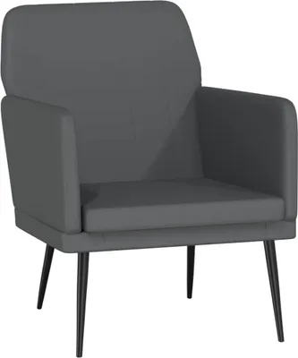 Obrázok produktu pre Kreslo sivé 61x78x80 cm umelá koža