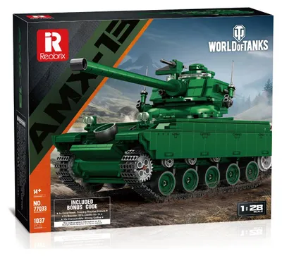 Image de Reobrix 77033 Kit de construction à emboîter du char AMX 13, 1037 pièces