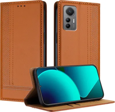 Obrázek produktu pro Pouzdro pro Xiaomi 12 Lite kožené flipové pouzdro s funkcí stojánku Hnědý