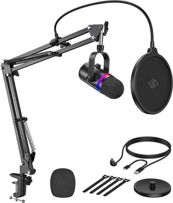 Obrázek produktu pro Sada pro podcastové studio s USB kondenzátorovým mikrofonem