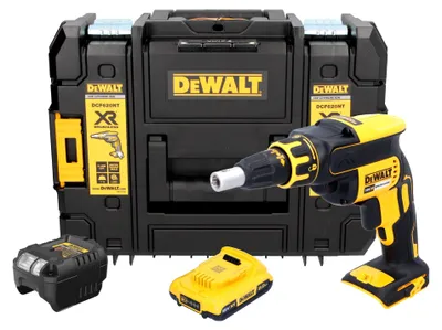 Image de DeWalt DCF 620 D1T Visseuse pour cloisons sèches sans fil 18 V 30 Nm Brushless + 1x batterie 2,0 Ah + chargeur + TSTAK