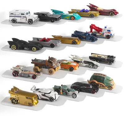 Productafbeelding van Wandrek voor 1:64 Auto's - Voor Hot Wheels en Matchbox - Wit