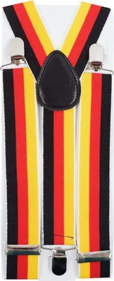 Produktbild von Deutschlandfahne Hosenträger 3-Clips Bundesflaggen Motiv in Einheitsgröße