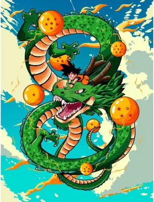 Image de Dragon Ball 40x50 cm peinture par numéros avec cadre