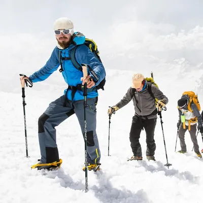 Produktbild von Teleskopische Trekkingstöcke - verstellbar 108-139cm - Carbon & Aluminium - Korkgriff - Gummipuffer - Wanderstöcke