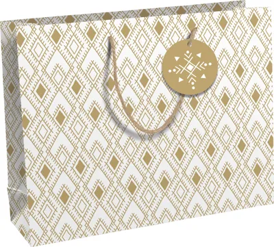 Produktbild von Clairefontaine 6x Tanit, Kraft braun Geschenktasche 37x11,8x27,5cm Weiß 32451-6C