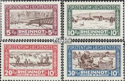 Produktbild von Briefmarken Liechtenstein 1928 Mi 78-81 (kompl.Ausg.) gestempelt Hochwassergeschädigte
