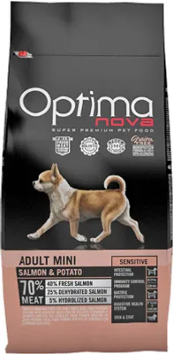 Produktbild von Optimanova Adult (Mini) "Sensitive" Lachs & Kartoffel / Hund 2 kg