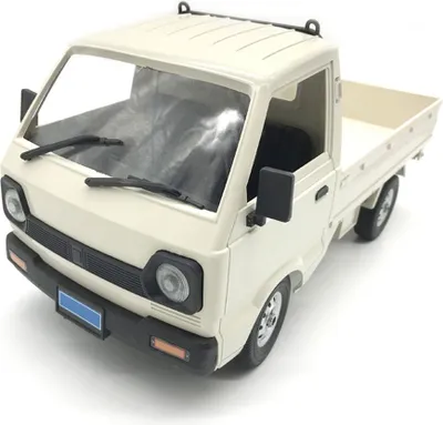 Obrázok produktu pre WPL D12 1/10 4WD RC Autosimulácia Drift Truck Kartáčovaný 260 Motor Stúpanie LED Svetlo na ceste Hračky pre deti Darčeky Biela 3 batérie