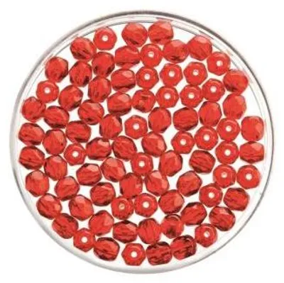 Produktbild von Glorex Glasschliff Perlen 4 mm 100St 100 Stück hyazinth