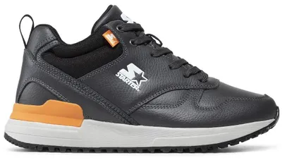 Imagen del producto de Zapatillas de cuero para hombre, modelo casual, con cordones, color gris, talla 43