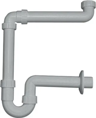 Produktbild von PP-Raumsparsiphon DN32 100% Recyling Kunststoff