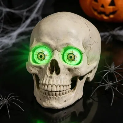 Produktbild von Leuchtende Kunstaugen für Halloween, Kunststoff, Horror-Dekoration, 5 Stück
