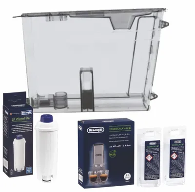 Produktbild von Delonghi Wartungsset Kaffeemaschine Wassertank + Wasserfilter + Entkalker AS00007802