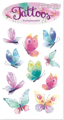 Produktbild von Lutz Mauder Verlag TapirElla Tattoo Schmetterlinge
