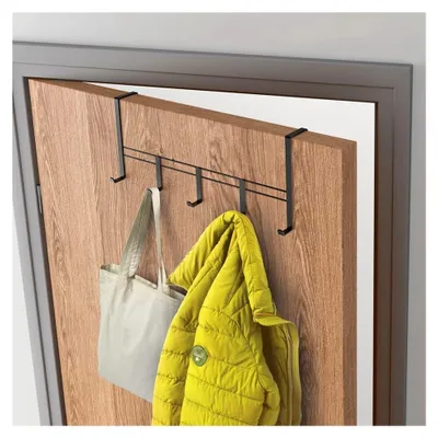 Produktbild von Türgarderobe 38 x 15 cm Schwarz