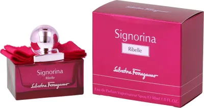 Obrázek produktu pro Salvatore Ferragamo Signorina Ribelle, Ženy, 30 ml, Floriental Woody, ALCOHOL DENAT. (SD ALCOHOL 39-C), PARFUM (FRAGRANCE), AQUA (WATER), BENZYL SALICYLATE, LINALOOL,..., 1 kusů, 90 mm