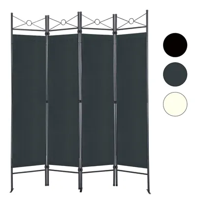 Produktbild von Paravent anthrazit, Raumteiler, Trennwand, spanische Wand