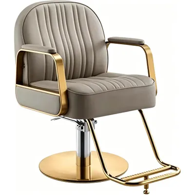 Produktbild von 360Home Coiffeurstuhl Armlehnstuhl Drehstuhl Höhenverstellbar stuhl Multicolor Braun B