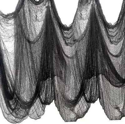 Produktbild von Famanu Halloween Dekostoffe 800 cm x 200 cm - Schwarz