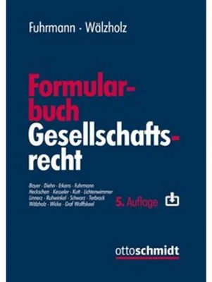 Produktbild von Formularbuch Gesellschaftsrecht