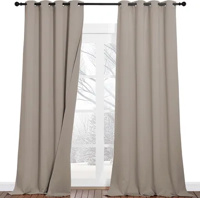 Image de Rideaux occultants 100% absorbants acoustiques PONY DANCE 2 pièces. 240×132 cm
