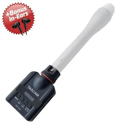 Zdjęcie produktu dla Rejestrator audio Tascam DR-10X + słuchawki douszne w prezencie