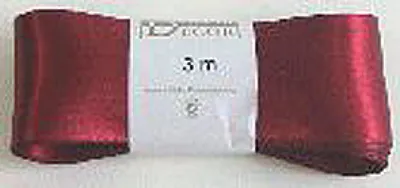 Produktbild von Goldina® 1172040261003 Doppelsatinband - 40 mm x 3 m, weinrot