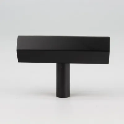 Produktbild von Handgriffshop Kristle Türknauf Schwarz Möbelknauf Küchengriff Schrankgriff Griff Schwarzmatt Schubladengriff Möbelbeschlag Lochabstand Einbohrgriff Schwarz