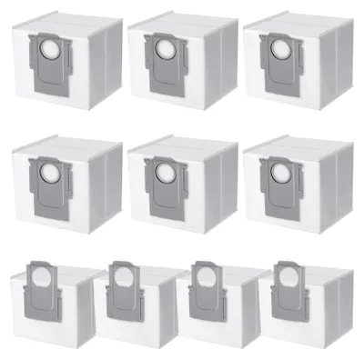 Produktbild von DOBIGER 10 Stück Staubbeutel Kompatibel mit Roborock S8+/ S8 Pro Ultra/ S7 MaxV Ultra/ S7 Pro Ultra/ Q7+/ Q7 Max+/ Q5+ Staubsauger Absaugstation, Großer Kapazität Ersatz Staubsaugerbeutel Ersatzteile