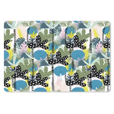 Produktbild von MuchoWow® Schreibtischunterlage Blätter - Dschungel - Muster 60x40 cm - XXL Mauspad - Großes Mauspad