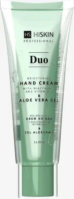Produktbild von HISKIN DUO Aufhellende Handcreme mit Niacinamid und Vitamin C 2 x 30 ml