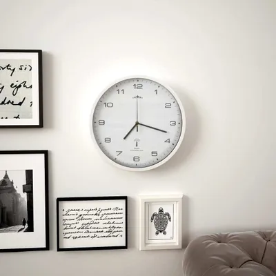 Immagine prodotto di Orologio a Parete Radiocontrollato Movimento Quarzo 31cm Bianco