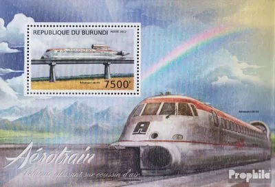 Produktbild von Briefmarken Burundi 2012 Mi Block313 (kompl.Ausg.) postfrisch Einschienenbahnen