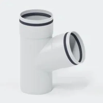 Produktbild von POLOPLAST Abzweig, DN110/110, POLO-KAL 3S, PP-MD, Ø110mm, 67,5°, weiß, 1 Stk.