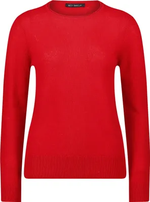 Produktbild von Betty Barclay Damen Kaschmir Pullover Rundhals Langarm Uni Gesamtlänge 62 cm