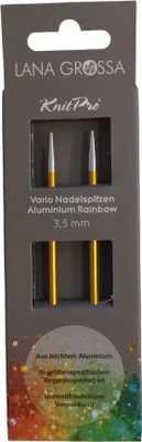 Produktbild von Lana Grossa Knit Pro Nadelspitzen VARIO LANG Aluminium Rainbow Durchmesser 3.5 mm