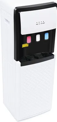 Image de Distributeur d'eau et refroidisseur d'eau - Modèle sur pied à poser au sol - Chaud/froid 85–95 °C/10–15 °C - Puissance de chauffage 500 W, refroidissement 75 W - Prise européenne 220 V - Blanc