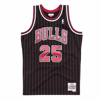 Productafbeelding van Mitchell & Ness Chicago Bulls basketbalshirt #25 Steve Kerr Swingman, zwart - maat XS