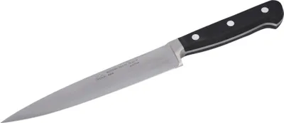 Produktbild von STUBAI schmales Kochmesser geschmiedet 180 mm | Küchenmesser aus Edelstahl für Schneiden von Fleisch, Geflügel, Gemüse, Obst & Lebensmitteln, spülmaschinenfest, schwarzer Griff